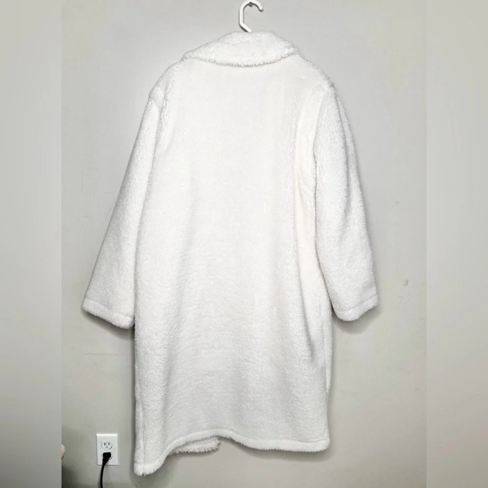 Alo yoga Sherpa oversized Classic trench coat white Teddy size XS